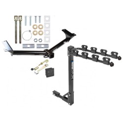 Trailer Tow Hitch w/ 4 Bike Rack For 09-20 Dodge Journey tilt away adult or child arms fold down carrier w/ Lock and Cover Trailer Tow Hitch w/ 4 Bike Rack For 09-20 Dodge Journey tilt away adult or child arms fold down carrier w/ Lock and Cover