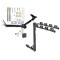 Custom Fit Trailer Hitch 4 Bike Carrier Security J-Pin Rubber Hitch Plug Cover Installation Hardware Installation Instructions 75648 1393100G 63201 7010 Draw-Tite Trailer Tow Hitch 4 Bike Rack 09-20 Dodge Journey tilt away adult or child arms fold down c Trailer Tow Hitch w/ 4 Bike Rack For 09-20 Dodge Journey tilt away adult or child arms fold down carrier w/ Lock and Cover