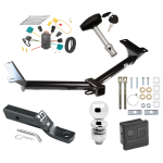 Custom Fit Trailer Hitch Wiring Harness (Plug & Play) 2" Drop Ball-Mount w/ Pin/Clip 2" Chrome Ball Security Lock Pin Rubber Hitch Plug Cover Installation Hardware Installation Instructions 75648 118474 23 63845 580407 7010 Draw-Tite Trailer Trailer Tow Hitch For 2009 Dodge Journey Deluxe Package Wiring 2" Ball and Lock