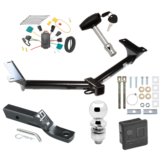 Custom Fit Trailer Hitch Wiring Harness (Plug & Play) 2" Drop Ball-Mount w/ Pin/Clip 2" Chrome Ball Security Lock Pin Rubber Hitch Plug Cover Installation Hardware Installation Instructions 75648 118474 23 63845 580407 7010 Draw-Tite Trailer Trailer Tow Hitch For 2009 Dodge Journey Deluxe Package Wiring 2" Ball and Lock