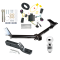 Trailer Tow Hitch For 12-20 Dodge Journey Except w/LED Taillights Complete Package w/ Wiring and 2" Ball