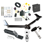 Custom Fit Trailer Hitch Wiring Harness (Plug & Play) 2" Drop Ball-Mount w/ Pin/Clip 2" Chrome Ball Security Lock Pin Rubber Hitch Plug Cover Installation Hardware Installation Instructions 75648 118567 23 63845 580407 7010 Draw-Tite Traile Trailer Tow Hitch For 12-20 Dodge Journey Except w/LED Taillights Deluxe Package Wiring 2" Ball and Lock