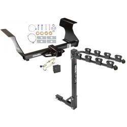 Trailer Tow Hitch w/ 4 Bike Rack For 09-13 Subaru Forester tilt away adult or child arms fold down carrier w/ Lock and Cover Trailer Tow Hitch w/ 4 Bike Rack For 09-13 Subaru Forester tilt away adult or child arms fold down carrier w/ Lock and Cover