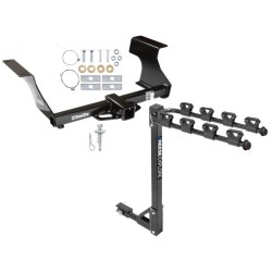 Trailer Tow Hitch w/ 4 Bike Rack For 09-13 Subaru Forester tilt away adult or child arms fold down carrier Trailer Tow Hitch w/ 4 Bike Rack For 09-13 Subaru Forester tilt away adult or child arms fold down carrier