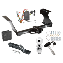 Trailer Tow Hitch For 09-13 Subaru Forester Deluxe Package Wiring 2" Ball and Lock Trailer Tow Hitch For 09-13 Subaru Forester Deluxe Package Wiring 2" Ball and Lock