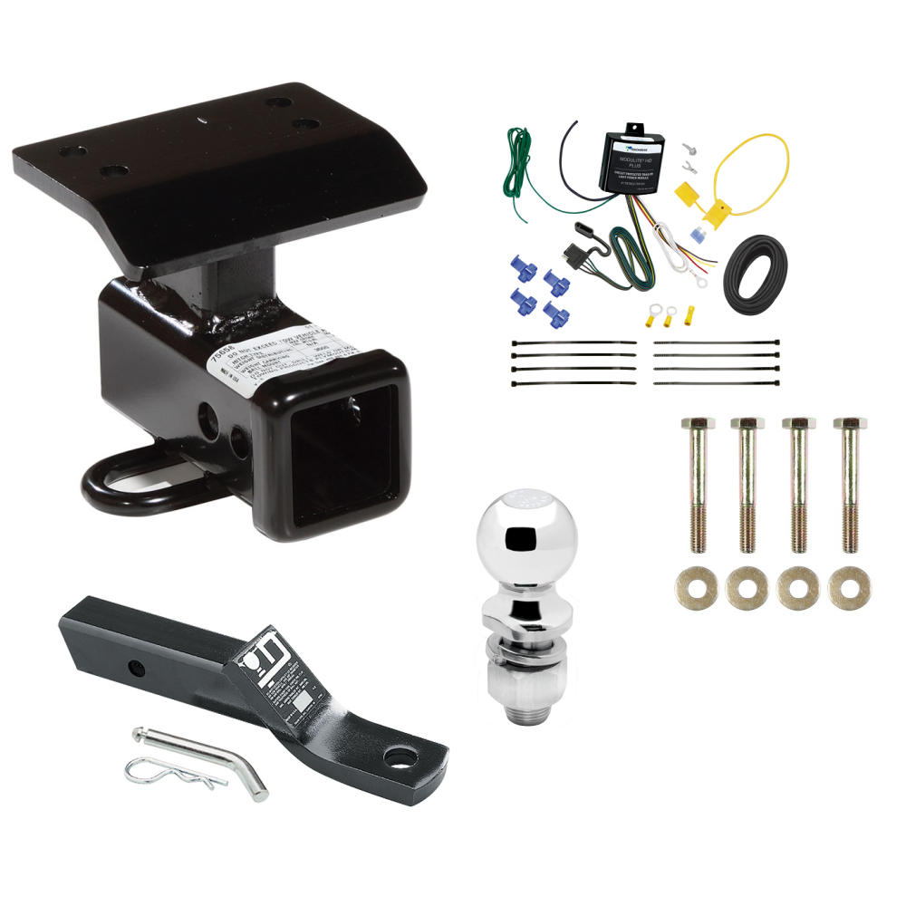 Custom Fit Trailer Hitch Wiring Harness (Requires Splicing) 2" Drop Ball-Mount w/ Pin/Clip 2" Chrome Ball Installation Hardware Installation Instructions 75658 119191 23 63845 Draw-Tite Trailer Tow Hitch 09-11 Volkswagen Tiguan Complete Package Trailer Tow Hitch For 09-11 Volkswagen Tiguan Complete Package w/ Wiring and 2" Ball