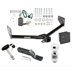 Custom Fit Trailer Hitch Wiring Harness (Plug & Play) 2" Drop Ball-Mount w/ Pin/Clip 2" Chrome Ball Security Lock Pin Rubber Hitch Plug Cover Installation Hardware Installation Instructions 75659 118465 23 63845 580407 7010 Draw-Tite Traile Trailer Tow Hitch For 07-11 Honda Element Deluxe Package Wiring 2" Ball and Lock