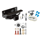 Trailer Tow Hitch For 03-23 Dodge RAM 1500 03-09 2500 3500 w/ Wiring Harness Kit Trailer Tow Hitch For 03-23 Dodge RAM 1500 03-09 2500 3500 w/ Wiring Harness Kit