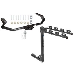 Trailer Tow Hitch w/ 4 Bike Rack For 09-16 Toyota Venza tilt away adult or child arms fold down carrier Trailer Tow Hitch w/ 4 Bike Rack For 09-16 Toyota Venza tilt away adult or child arms fold down carrier