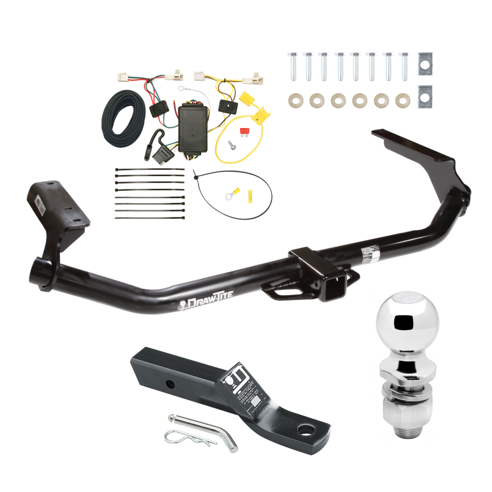 Custom Fit Trailer Hitch Wiring Harness (Plug & Play) 2" Drop Ball-Mount w/ Pin/Clip 2" Chrome Ball Installation Hardware Installation Instructions 75663 118482 23 63845 Draw-Tite Trailer Tow Hitch 09-16 Toyota Venza Complete Package Wiring Trailer Tow Hitch For 09-16 Toyota Venza Complete Package w/ Wiring and 2" Ball