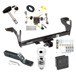 Custom Fit Trailer Hitch Wiring Harness (Plug & Play) 2" Drop Ball-Mount w/ Pin/Clip 2" Chrome Ball Security Lock Pin Rubber Hitch Plug Cover Installation Hardware Installation Instructions 75671 118739 23 63845 580407 7010 Draw-Tite Traile Trailer Tow Hitch For 10-17 Volvo XC60 Deluxe Package Wiring 2" Ball and Lock
