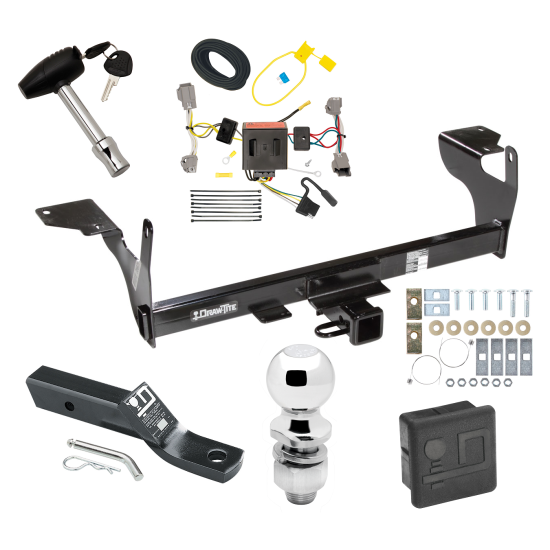 Custom Fit Trailer Hitch Wiring Harness (Plug & Play) 2" Drop Ball-Mount w/ Pin/Clip 2" Chrome Ball Security Lock Pin Rubber Hitch Plug Cover Installation Hardware Installation Instructions 75671 118739 23 63845 580407 7010 Draw-Tite Traile Trailer Tow Hitch For 10-17 Volvo XC60 Deluxe Package Wiring 2" Ball and Lock
