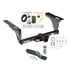 Trailer Tow Hitch For 10-14 Subaru Legacy Sedan Complete Package w/ Wiring and 1-7/8" Ball