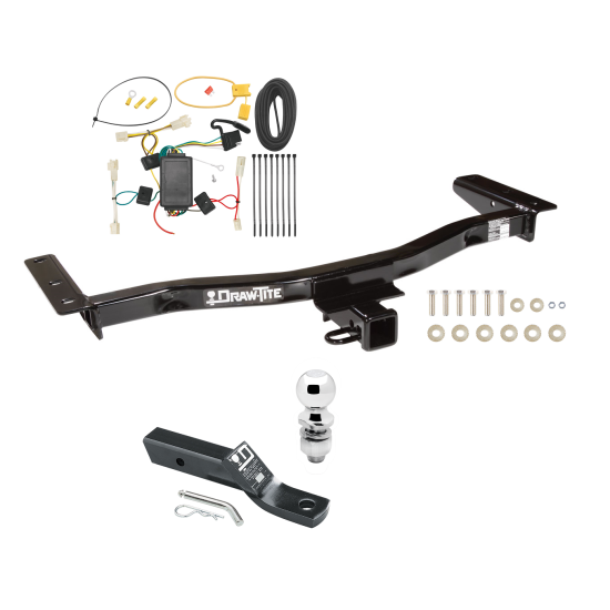 Custom Fit Trailer Hitch Wiring Harness (Plug & Play) 2" Drop Ball-Mount w/ Pin/Clip 2" Chrome Ball Installation Hardware Installation Instructions 75676 118478 23 63845 Draw-Tite Trailer Tow Hitch 10-12 Lexus RX350 Except F Sport Complete P Trailer Tow Hitch For 10-12 Lexus RX350 Except F Sport Complete Package w/ Wiring and 2" Ball