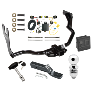 Trailer Tow Hitch For 10-13 Ford Transit Connect Deluxe Package Wiring 2" Ball and Lock