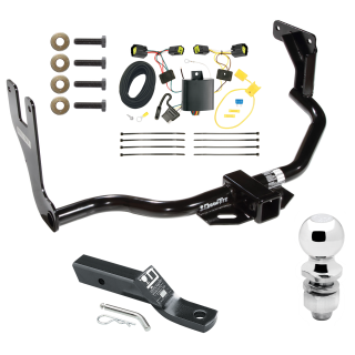 Trailer Tow Hitch For 10-13 Ford Transit Connect Complete Package w/ Wiring and 2" Ball