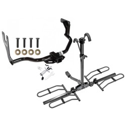 Trailer Tow Hitch For 10-13 Ford Trasit Connect Platform Style 2 Bike Rack w/ Anti Rattle Hitch Lock