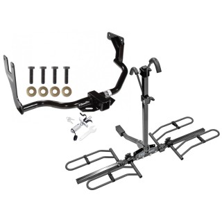 Trailer Tow Hitch For 10-13 Ford Trasit Connect Platform Style 2 Bike Rack w/ Anti Rattle Hitch Lock