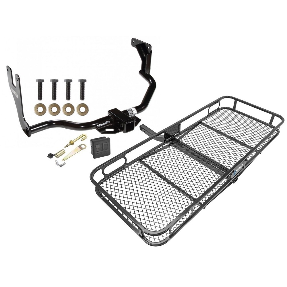 Trailer Tow Hitch For 10-13 Ford Trasit Connect Basket Cargo Carrier Platform Hitch Lock and Cover