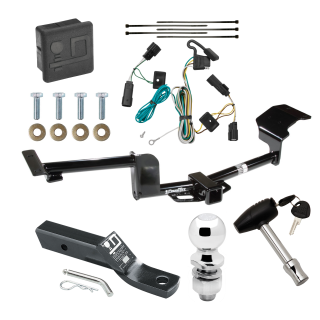 Custom Fit Trailer Hitch Wiring Harness (Plug & Play) 2" Drop Ball-Mount w/ Pin/Clip 2" Chrome Ball Security Lock Pin Rubber Hitch Plug Cover Installation Hardware Installation Instructions 75679 118472 23 63845 580407 7010 Draw-Tite Trailer Trailer Tow Hitch For 09-20 Ford Flex Deluxe Package Wiring 2" Ball and Lock