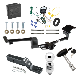 Trailer Tow Hitch For 10-20 Lincoln MKT Deluxe Package Wiring 2" Ball and Lock