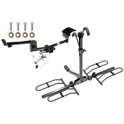 Trailer Tow Hitch For 09-20 Ford Flex Lincoln MKT Platform Style 2 Bike Rack w/ Anti Rattle Hitch Lock