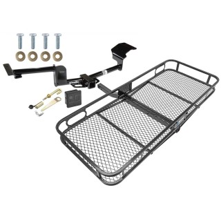 Trailer Tow Hitch For 09-20 Ford Flex Lincoln MKT Basket Cargo Carrier Platform Hitch Lock and Cover