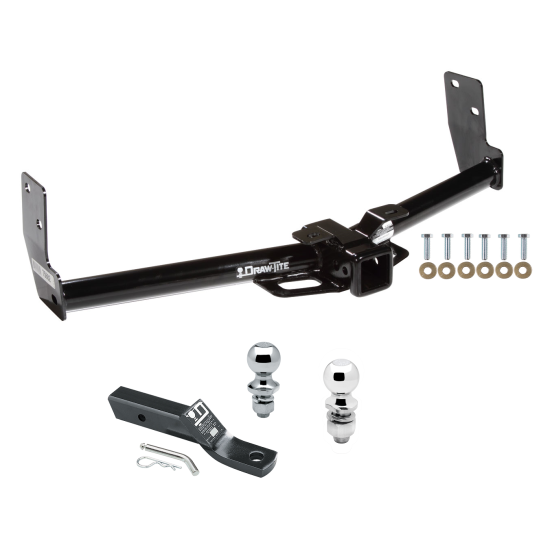 Custom Fit Trailer Hitch 2" Drop Ball-Mount w/ Pin/Clip 1-7/8" and 2" Chrome Ball Installation Hardware Installation Instructions 75682 23 63845 63816 Draw-Tite Trailer Tow Hitch 10-16 Cadillac SRX Receiver 1-7/8" and 2" Ball 10 Trailer Tow Hitch For 10-16 Cadillac SRX Receiver w/ 1-7/8" and 2" Ball