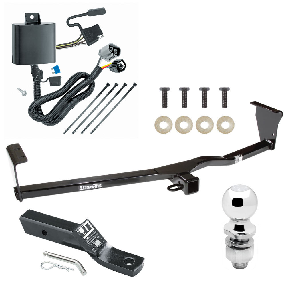 Custom Fit Trailer Hitch Wiring Harness (Plug & Play) 2" Drop Ball-Mount w/ Pin/Clip 2" Chrome Ball Installation Hardware Installation Instructions 75684 118269 23 63845 Draw-Tite Trailer Tow Hitch 11-13 KIA Sorento SX V6 Complete Package W Trailer Tow Hitch For 11-13 KIA Sorento SX V6 Complete Package w/ Wiring and 2" Ball