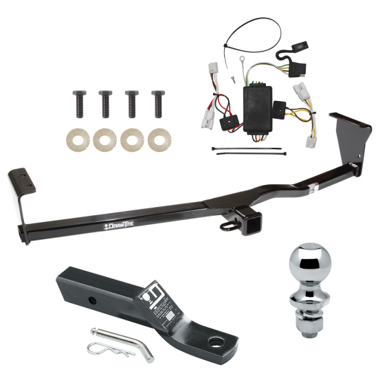 Custom Fit Trailer Hitch Wiring Harness (Plug & Play) 2" Drop Ball-Mount w/ Pin/Clip 1-7/8" Chrome Ball Installation Hardware Installation Instructions 75684 118415 23 63816 Draw-Tite Trailer Tow Hitch 10-12 Hyundai Santa Fe Complete Packag Trailer Tow Hitch For 10-12 Hyundai Santa Fe Complete Package w/ Wiring and 1-7/8" Ball