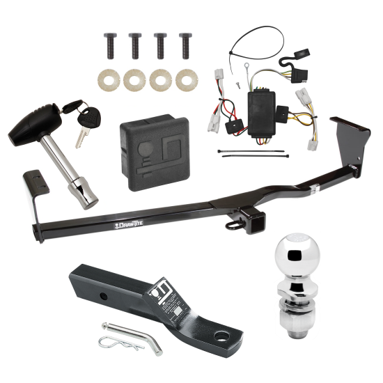 Custom Fit Trailer Hitch Wiring Harness (Plug & Play) 2" Drop Ball-Mount w/ Pin/Clip 2" Chrome Ball Security Lock Pin Rubber Hitch Plug Cover Installation Hardware Installation Instructions 75684 118415 23 63845 580407 7010 Draw-Tite Trailer Trailer Tow Hitch For 10-12 Hyundai Santa Fe Deluxe Package Wiring 2" Ball and Lock