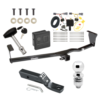 Custom Fit Trailer Hitch Wiring Harness (Plug & Play) 2" Drop Ball-Mount w/ Pin/Clip 2" Chrome Ball Security Lock Pin Rubber Hitch Plug Cover Installation Hardware Installation Instructions 75684 118506 23 63845 580407 7010 Draw-Tite Trailer Trailer Tow Hitch For 11-13 KIA Sorento 4 Cyl. I4 Deluxe Package Wiring 2" Ball and Lock