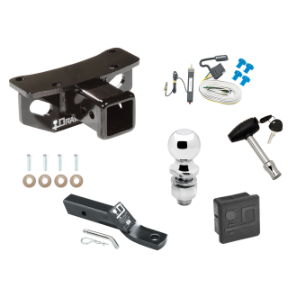 Custom Fit Trailer Hitch Wiring Harness (Requires Splicing) 2" Drop Ball-Mount w/ Pin/Clip 2" Chrome Ball Security Lock Pin Rubber Hitch Plug Cover Installation Hardware Installation Instructions 75685 20252 23 63845 580407 7010 Draw-Tite Trail Trailer Tow Hitch For 10-21 Lexus GX460 Deluxe Package Wiring 2" Ball and Lock