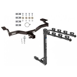 Trailer Tow Hitch w/ 4 Bike Rack For 09-10 Ford Edge Sport tilt away adult or child arms fold down carrier Trailer Tow Hitch w/ 4 Bike Rack For 09-10 Ford Edge Sport tilt away adult or child arms fold down carrier