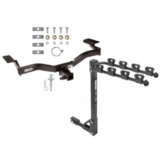 Custom Fit Trailer Hitch 4 Bike Carrier Installation Hardware Installation Instructions 75686 1393100G Draw-Tite Trailer Tow Hitch 4 Bike Rack 09-10 Edge Sport tilt away adult or child arms fold down carrier 09 10 2009 2010 Trailer Tow Hitch w/ 4 Bike Rack For 09-10 Ford Edge Sport tilt away adult or child arms fold down carrier