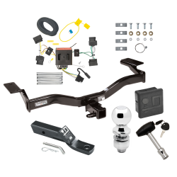 Trailer Tow Hitch For 09-10 Ford Edge Sport Deluxe Package Wiring 2" Ball and Lock Trailer Tow Hitch For 09-10 Ford Edge Sport Deluxe Package Wiring 2" Ball and Lock