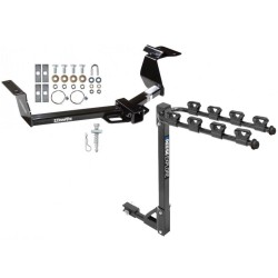 Trailer Tow Hitch w/ 4 Bike Rack For 02-06 Honda CR-V tilt away adult or child arms fold down carrier 