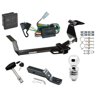 Custom Fit Trailer Hitch Wiring Harness (Plug & Play) 2" Drop Ball-Mount w/ Pin/Clip 2" Chrome Ball Security Lock Pin Rubber Hitch Plug Cover Installation Hardware Installation Instructions 75690 118336 23 63845 580407 7010 Draw-Tite Traile Trailer Tow Hitch For 02-06 Honda CR-V Deluxe Package Wiring 2" Ball and Lock