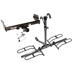 Trailer Tow Hitch For 11-21 Jeep Grand Cherokee 22-23 WK Platform Style 2 Bike Rack w/ Anti Rattle Hitch Lock Trailer Tow Hitch For 11-21 Jeep Grand Cherokee 22-23 WK Platform Style 2 Bike Rack w/ Anti Rattle Hitch Lock