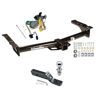Custom Fit Trailer Hitch Wiring Harness (Plug & Play) 2" Drop Ball-Mount w/ Pin/Clip 1-7/8" Chrome Ball Installation Hardware Installation Instructions 75703 118343 23 63816 Draw-Tite Trailer Tow Hitch 92-94 Van E150 E250 E350 Complete Packa Trailer Tow Hitch For 92-94 Ford Van E150 E250 E350 Complete Package w/ Wiring and 1-7/8" Ball