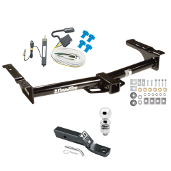 Trailer Tow Hitch For 75-91 03-07 Ford Van E100 E150 E250 E350 Complete Package w/ Wiring and 2" Ball