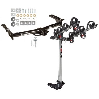 Trailer Tow Hitch For 75-14 Ford E150 E250 E350 Van w/ 4 Bike Carrier Rack