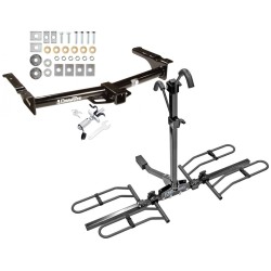 Trailer Tow Hitch For 75-14 Ford E150 E250 E350 Van Platform Style 2 Bike Rack w/ Anti Rattle Hitch Lock Trailer Tow Hitch For 75-14 Ford E150 E250 E350 Van Platform Style 2 Bike Rack w/ Anti Rattle Hitch Lock