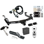 Custom Fit Trailer Hitch Wiring Harness (Plug & Play) 2" Drop Ball-Mount w/ Pin/Clip 2" Chrome Ball Security Lock Pin Rubber Hitch Plug Cover Installation Hardware Installation Instructions 75707 118384 23 63845 580407 7010 Draw-Tite Traile Trailer Tow Hitch For 11-14 Chevy GMC Silverado Sierra 2500 3500 HD Deluxe Package Wiring 2" Ball and Lock