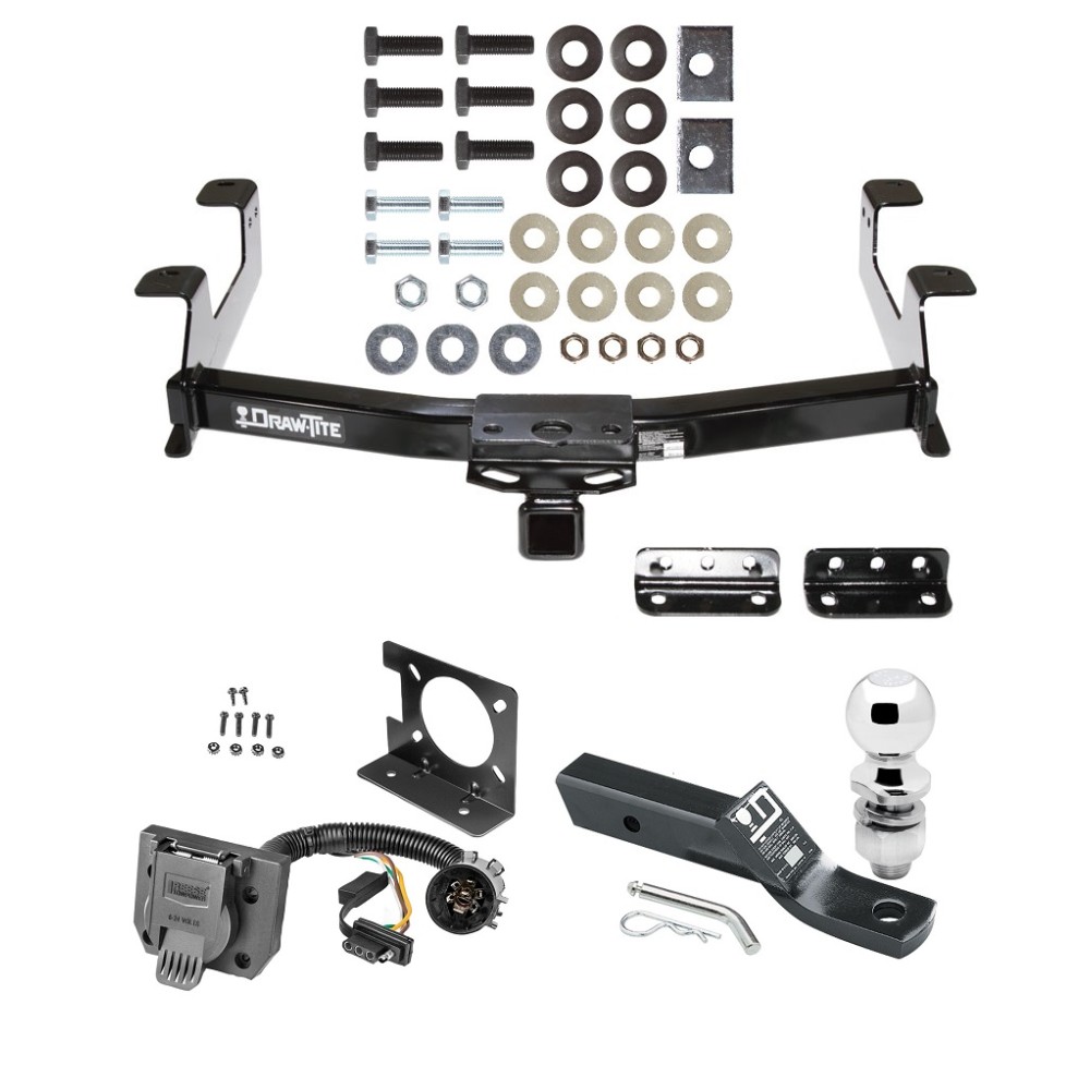Custom Fit Trailer Hitch Wiring Harness (Plug & Play) 2" Drop Ball-Mount w/ Pin/Clip 2" Chrome Ball Installation Hardware Installation Instructions 75707 74682 23 63845 Draw-Tite Trailer Hitch Package Wiring 11-14 Chevy Silverado GMC Sierra Trailer Hitch Package w/ Wiring For 11-14 Chevy Silverado GMC Sierra 2500 3500 HD w/ 2" Ball 2" Drop Mount 7-Way Pin Blade RV Class 4