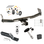 Trailer Tow Hitch For 07-10 Jeep Compass 07 Patriot Deluxe Package Wiring 2" Ball and Lock