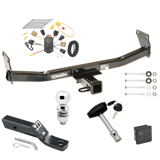 Trailer Tow Hitch For 07-10 Jeep Compass 07 Patriot Deluxe Package Wiring 2" Ball and Lock