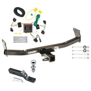 Custom Fit Trailer Hitch Wiring Harness (Plug & Play) 2" Drop Ball-Mount w/ Pin/Clip 1-7/8" Chrome Ball Installation Hardware Installation Instructions 75712 118552 23 63816 Draw-Tite Trailer Tow Hitch 08-17 Jeep Patriot Complete Package Wir Trailer Tow Hitch For 08-17 Jeep Patriot Complete Package w/ Wiring and 1-7/8" Ball