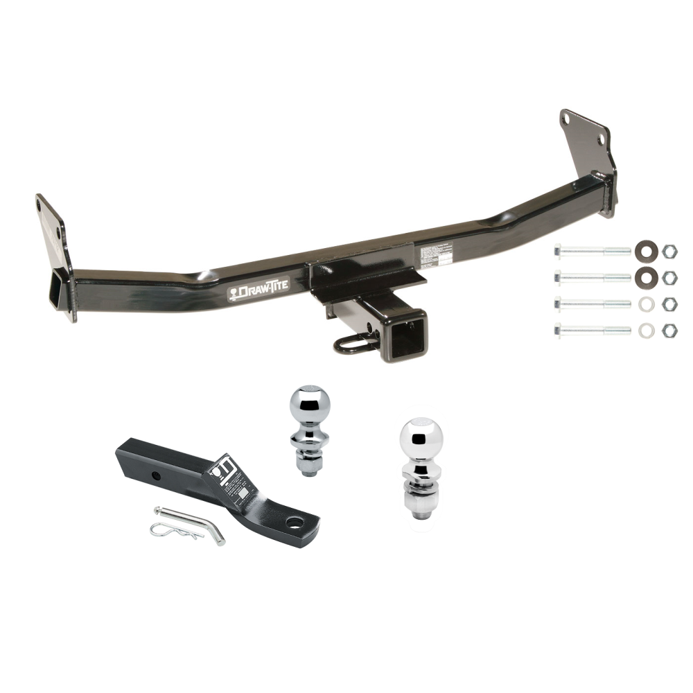 Custom Fit Trailer Hitch 2" Drop Ball-Mount w/ Pin/Clip 1-7/8" and 2" Chrome Ball Installation Hardware Installation Instructions 75712 23 63845 63816 Draw-Tite Trailer Tow Hitch 07-17 Jeep Compass Patriot Receiver 1-7/8" and 2" Trailer Tow Hitch For 07-17 Jeep Compass Patriot Receiver w/ 1-7/8" and 2" Ball