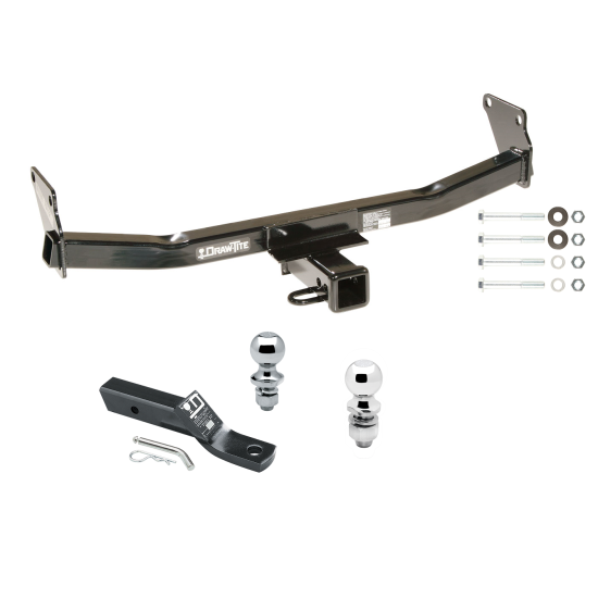 Custom Fit Trailer Hitch 2" Drop Ball-Mount w/ Pin/Clip 1-7/8" and 2" Chrome Ball Installation Hardware Installation Instructions 75712 23 63845 63816 Draw-Tite Trailer Tow Hitch 07-17 Jeep Compass Patriot Receiver 1-7/8" and 2" Trailer Tow Hitch For 07-17 Jeep Compass Patriot Receiver w/ 1-7/8" and 2" Ball